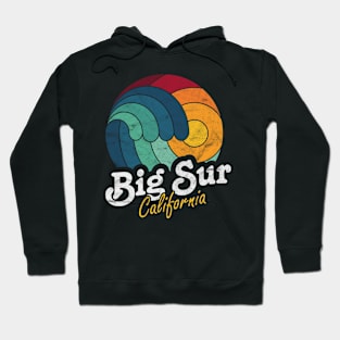 Big Sur California Surfing Surf Sunset Wave Hoodie